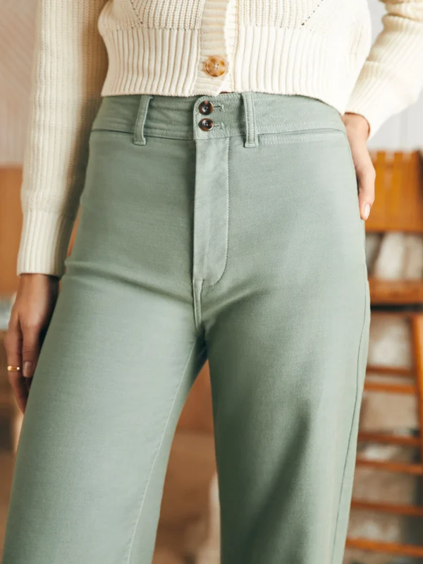 Stretch Terry Harbor Pant - Coastal Sage