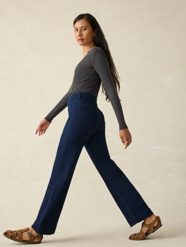 Stretch Terry Patch Pocket Ankle Pant - Clermont Wash