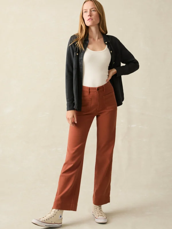 Stretch Terry Patch Pocket Pant - Imperial Topaz