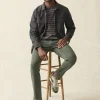 Stretch Terry 5-Pocket Athletic Fit Pant - Fall Olive