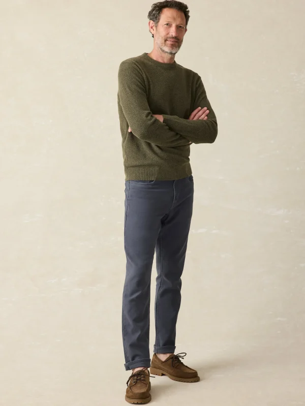 Stretch Terry 5-Pocket Pant - Navy