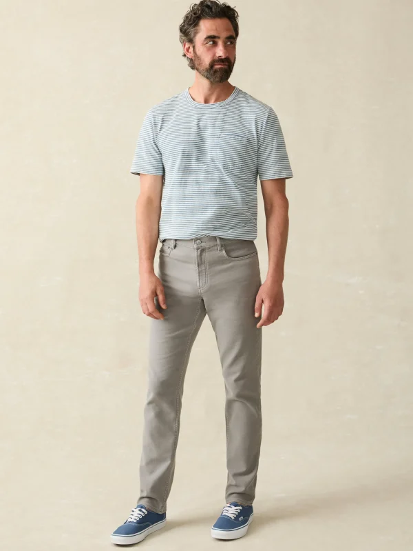 Stretch Terry 5-Pocket Pant - Iron