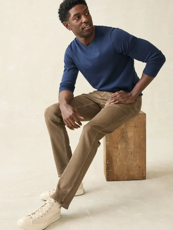 Stretch Terry 5-Pocket Pant - Driftwood