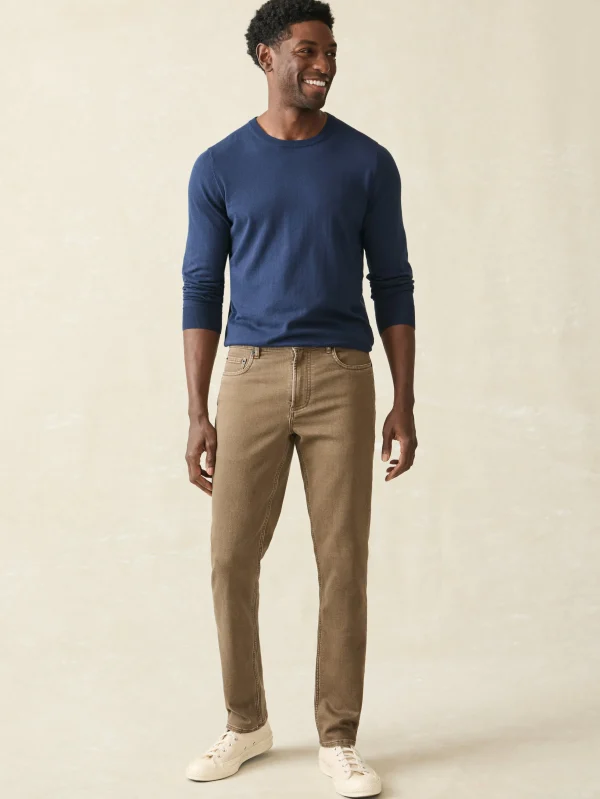 Stretch Terry 5-Pocket Pant - Driftwood