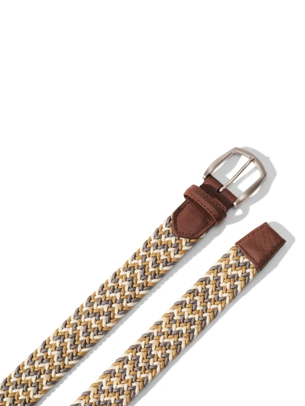 Stretch Woven Belt - Beige Mix