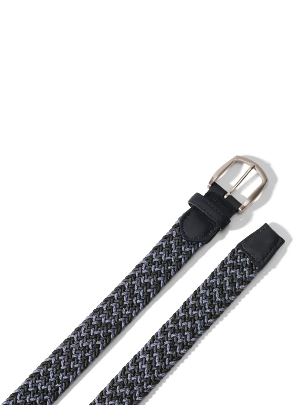 Stretch Woven Belt - Cerulean Mix