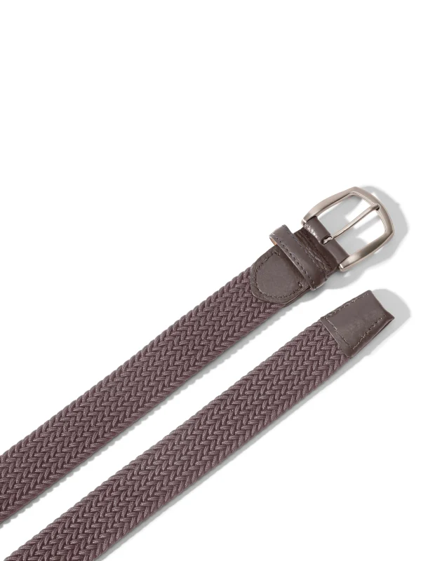 Stretch Woven Belt - Grey-32