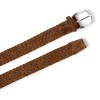 Suede Woven Belt - Brown