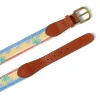 Sun And Waves Embroidered Belt - Sun And Wave