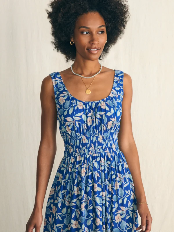 Sunseeker Midi Dress - Blue Ginger Floral