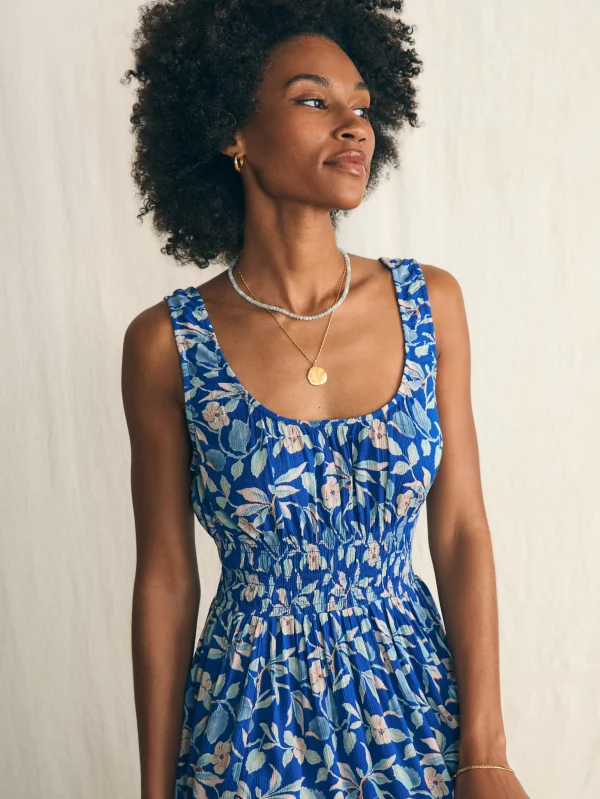 Sunseeker Midi Dress - Blue Ginger Floral