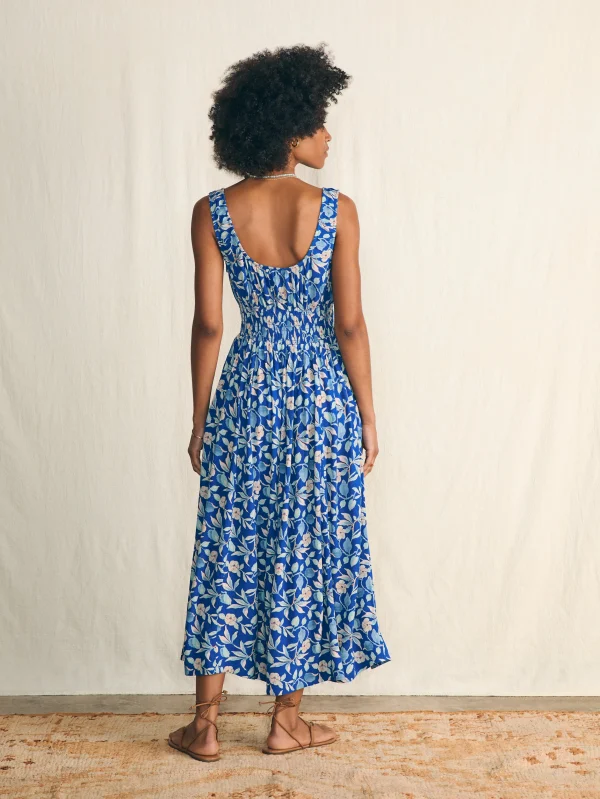 Sunseeker Midi Dress - Blue Ginger Floral