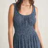 Sunseeker Midi Dress - Navy Riverton Ditsy