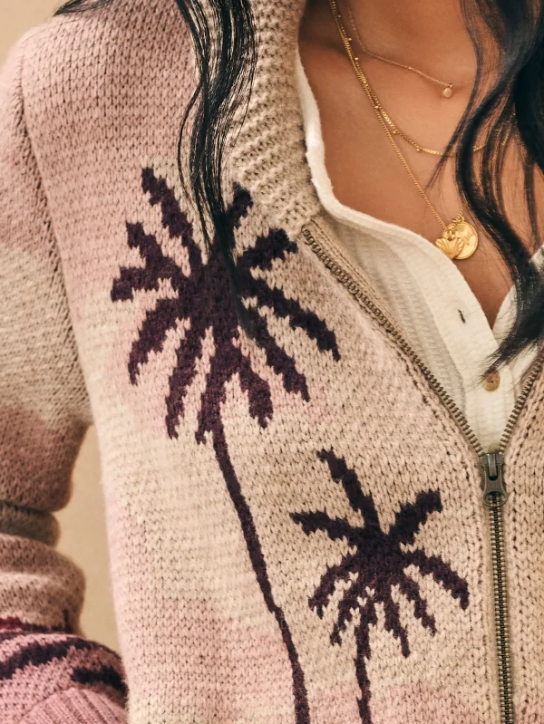 Sunset Palm Beach Cardigan - Sunset Palm