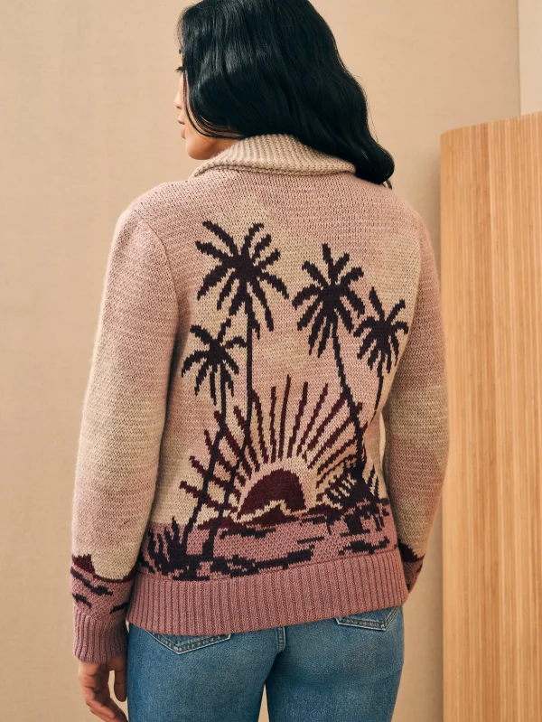 Sunset Palm Beach Cardigan - Sunset Palm