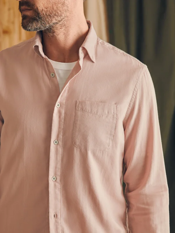 Sunwashed Chambray Shirt - Coastal Mauve