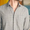 Sunwashed Chambray Shirt - Silver Falls Plaid