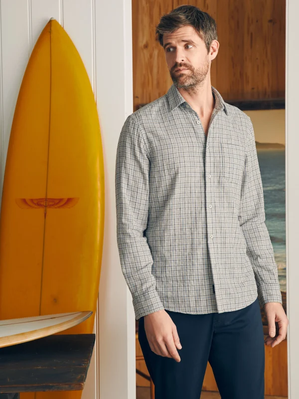 Sunwashed Chambray Shirt - Silver Falls Plaid