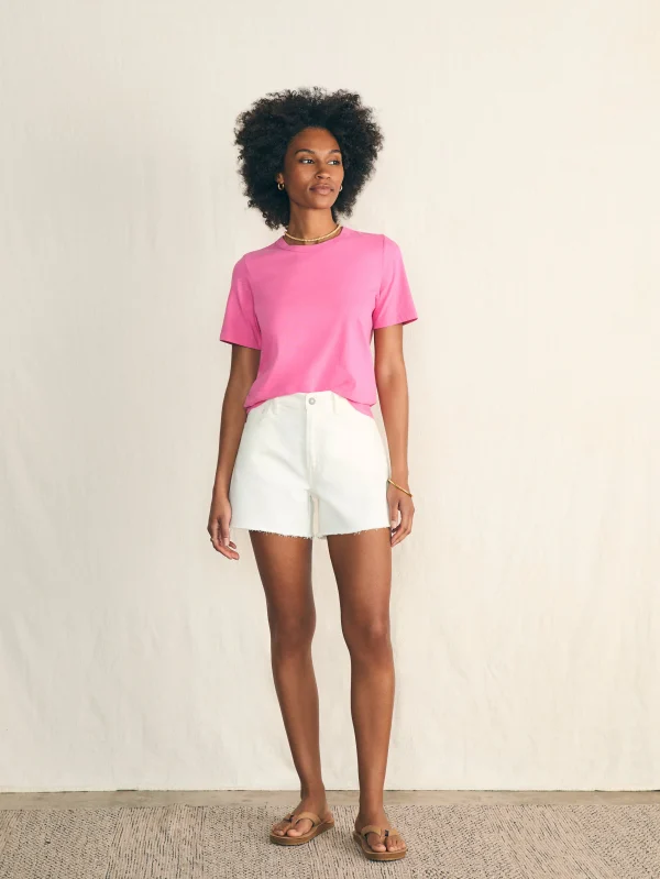 Sunwashed Crew Tee - Cone Flower