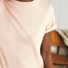 Sunwashed Crew Tee - Peach Whip