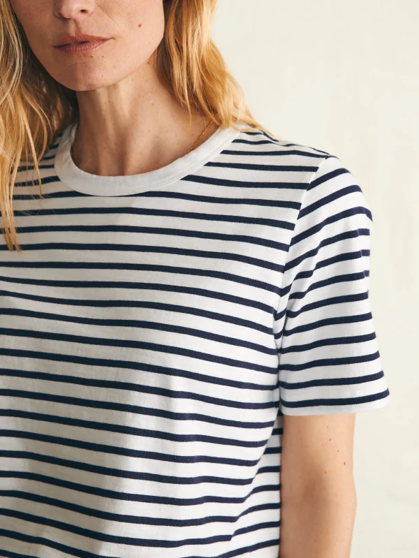 Sunwashed Crew Tee - Regatta Stripe