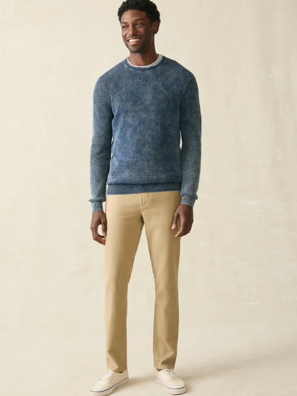 Sunwashed Crewneck Sweater - Indigo Storm Wash