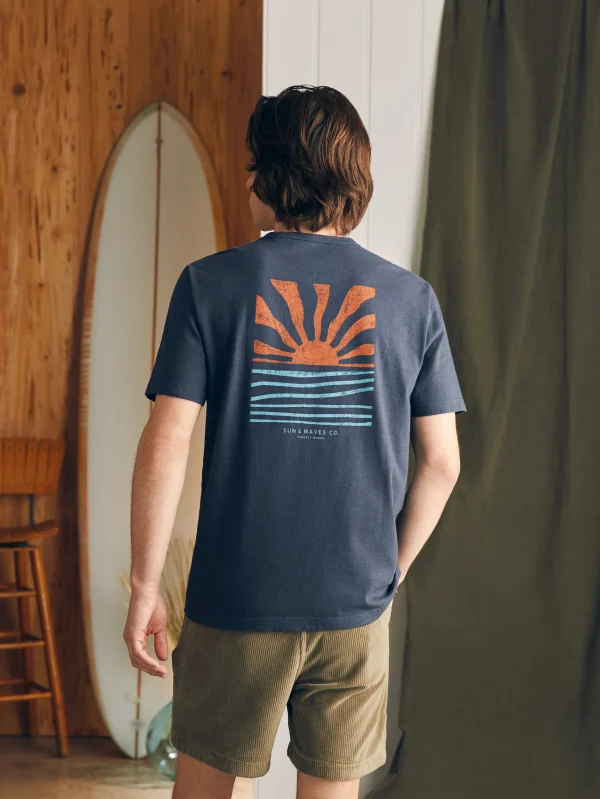 Sunwashed Graphic Tee - Dune Navy