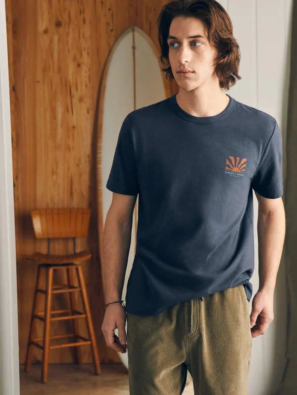 Sunwashed Graphic Tee - Dune Navy