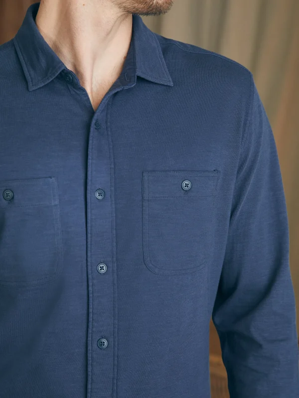 Sunwashed Knit Shirt - Dune Navy