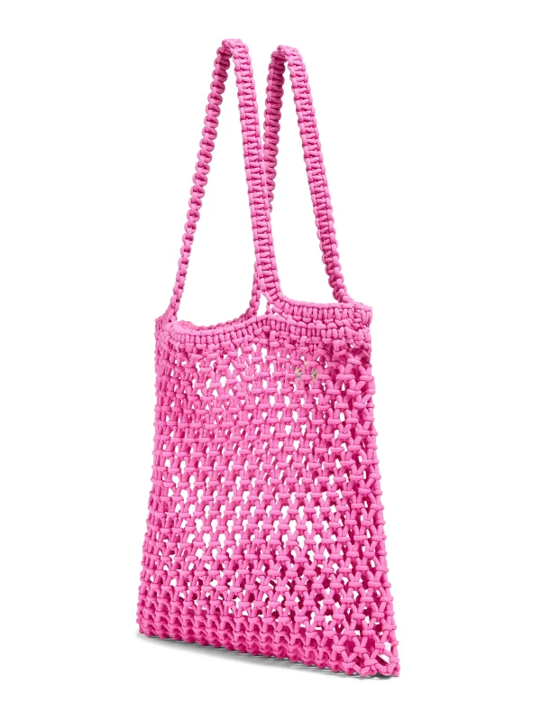 Sunwashed Macrame Tote - Cone Flower