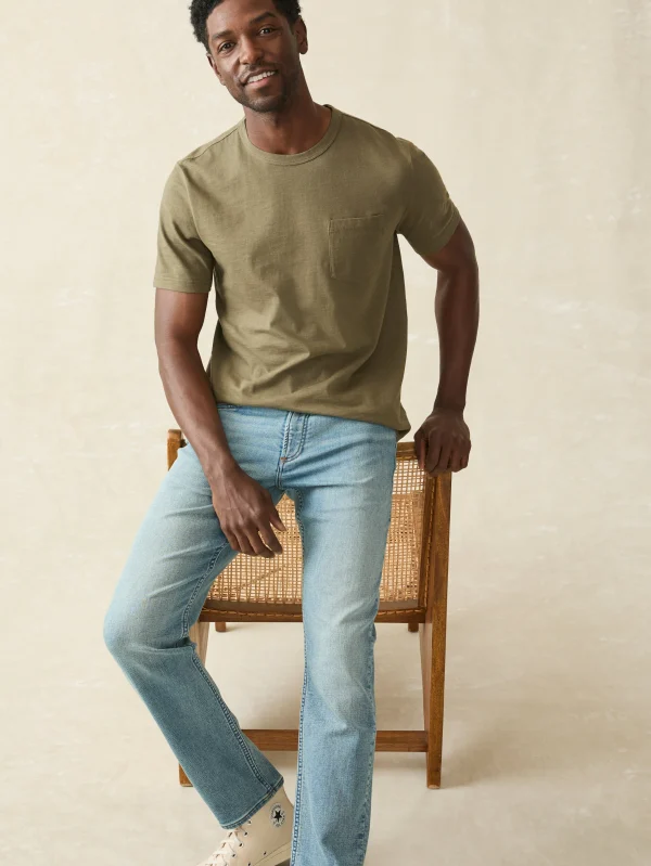 Sunwashed Pocket Tee - Olive