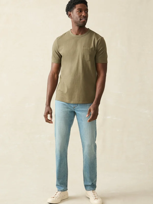 Sunwashed Pocket Tee - Olive