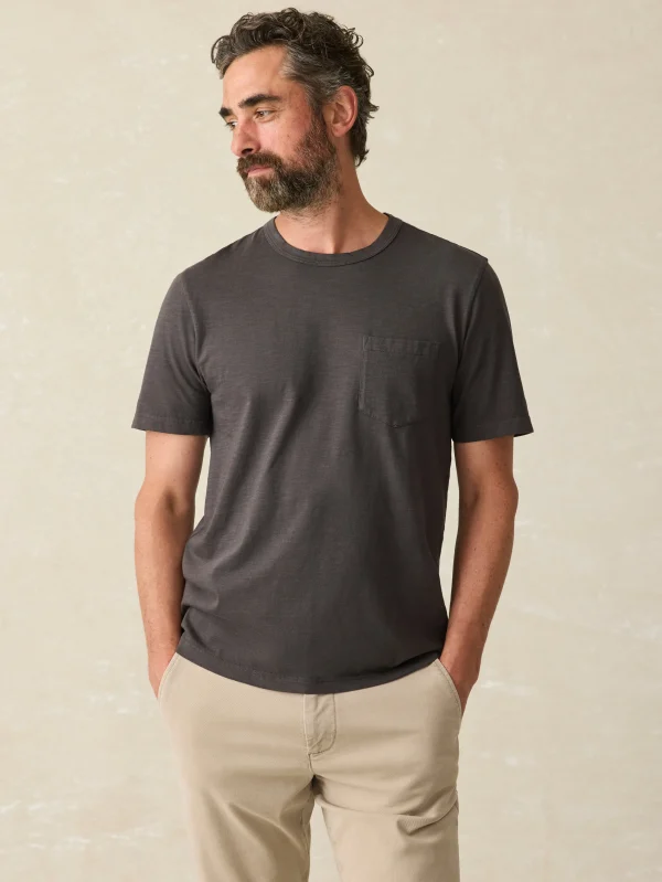 Sunwashed Pocket Tee - Washed Black