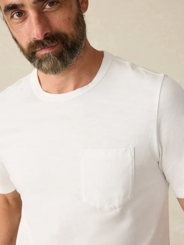 Sunwashed Pocket Tee - White