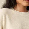 Sunwashed Relaxed Sweater - White Shell