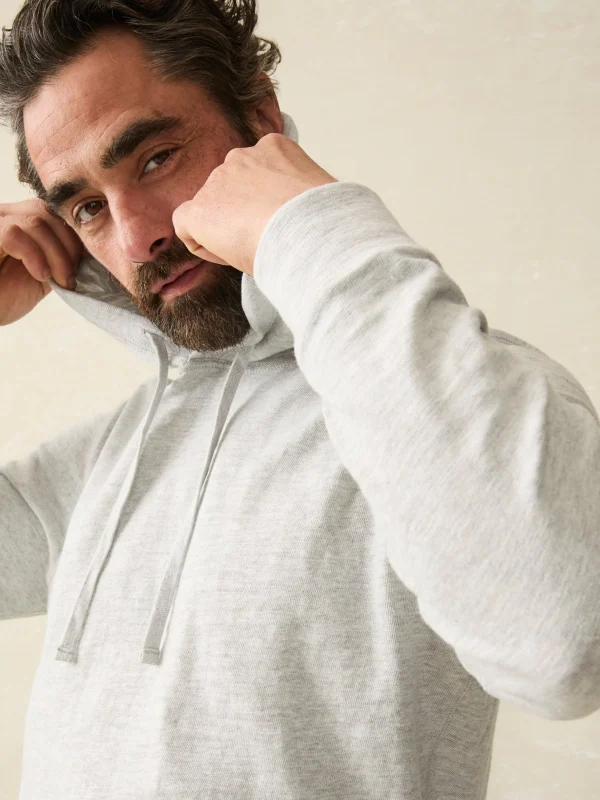 Sunwashed Slub Hoodie - Light Grey Heather