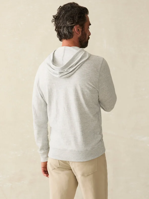 Sunwashed Slub Hoodie - Light Grey Heather