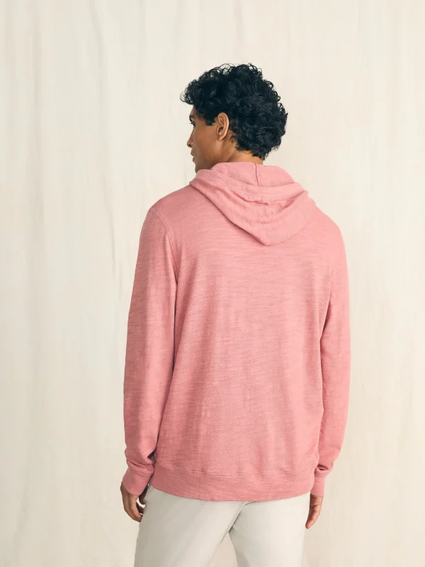 Sunwashed Slub Hoodie - Summer Red Surf Stripe