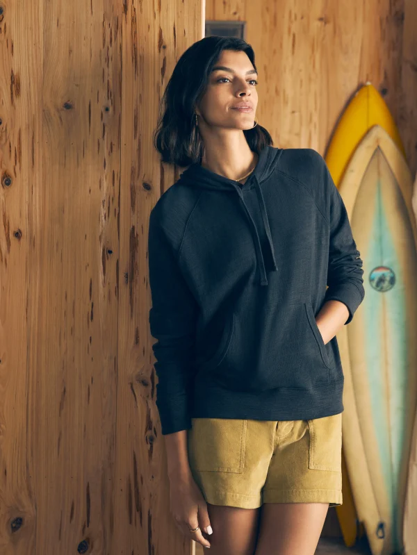 Sunwashed Slub Hoodie - Washed Black