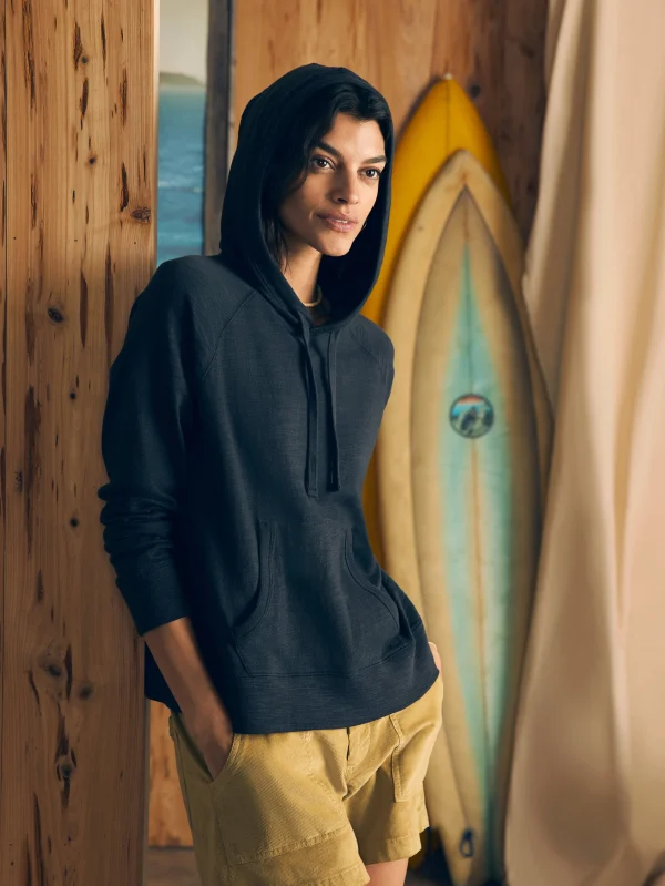 Sunwashed Slub Hoodie - Washed Black