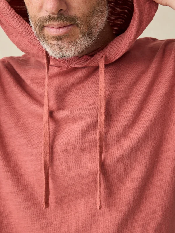 Sunwashed Slub Hoodie (Tall) - Fall Red