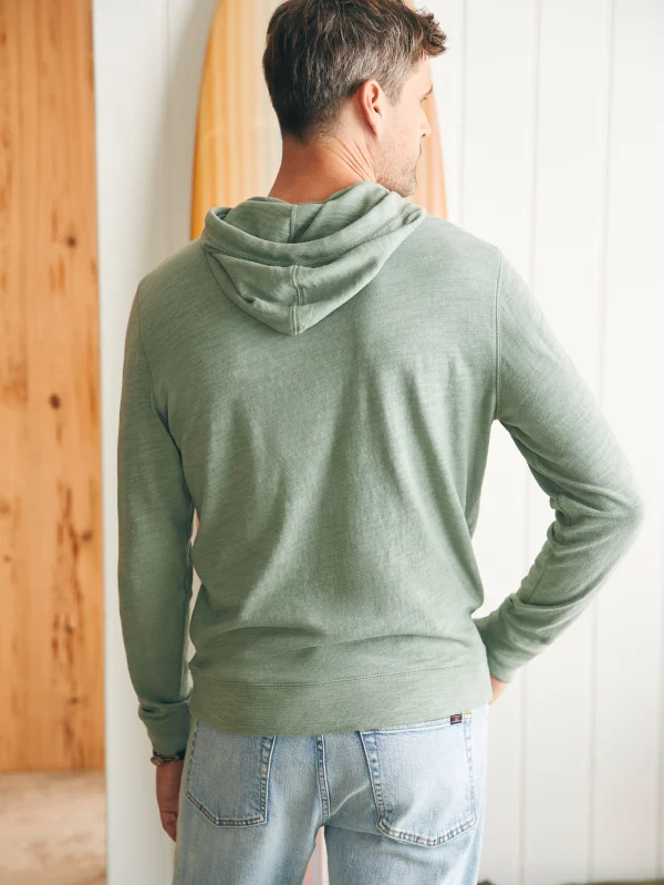 Sunwashed Slub Hoodie (Tall) - Faded Sage