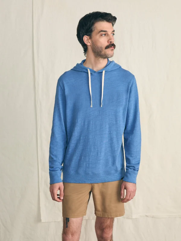 Sunwashed Slub Hoodie (Tall) - Blue Horizon