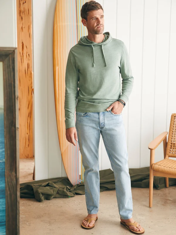 Sunwashed Slub Hoodie (Tall) - Faded Sage