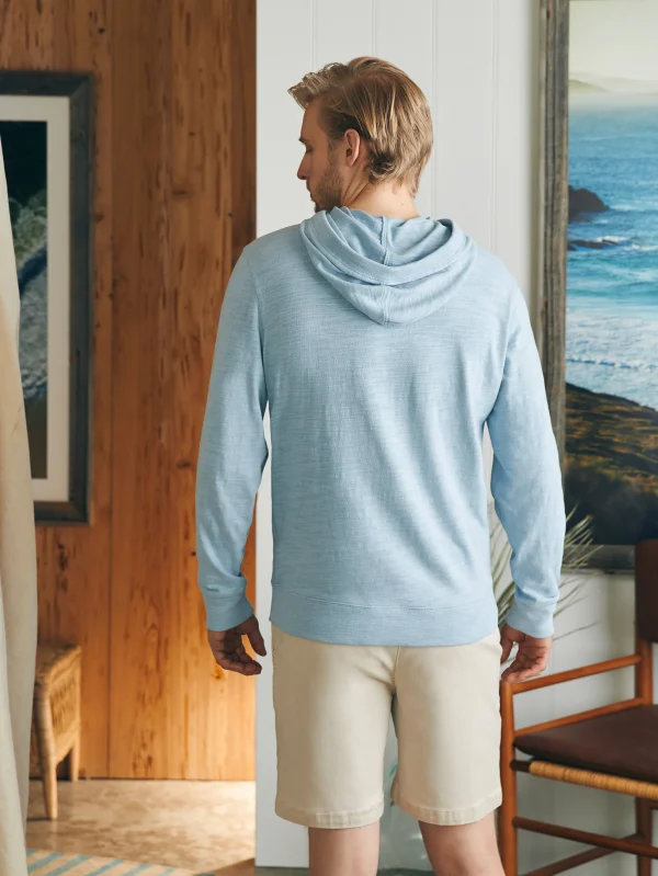 Sunwashed Slub Hoodie (Tall) - Blue Breeze