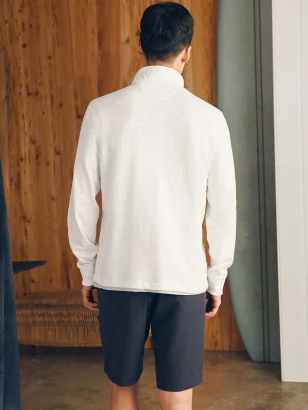 Sunwashed Slub Quarter Zip (Tall) - White