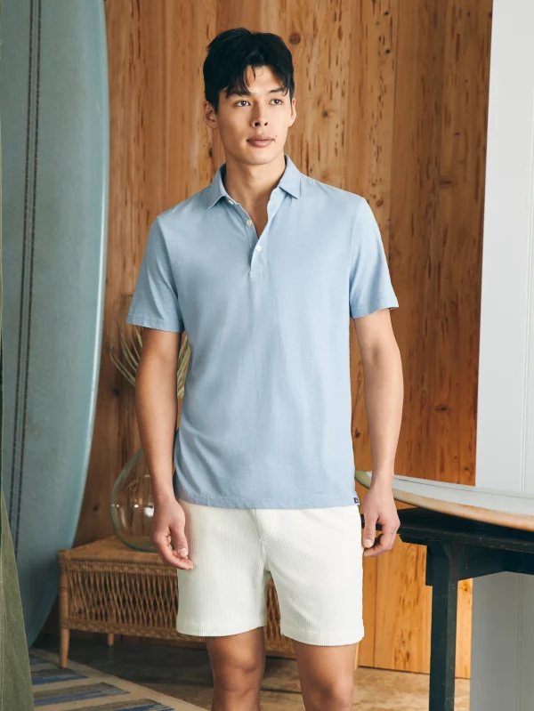 Sunwashed T-Shirt Polo - Blue Breeze