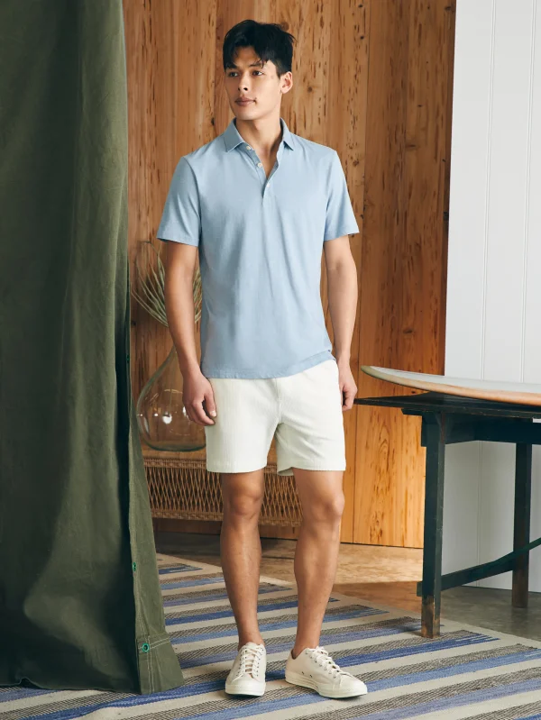 Sunwashed T-Shirt Polo - Blue Breeze