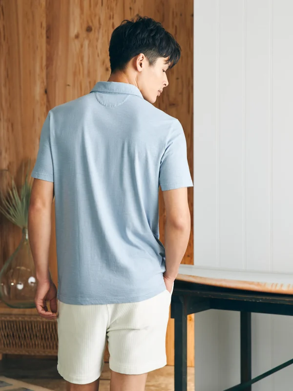 Sunwashed T-Shirt Polo - Blue Breeze