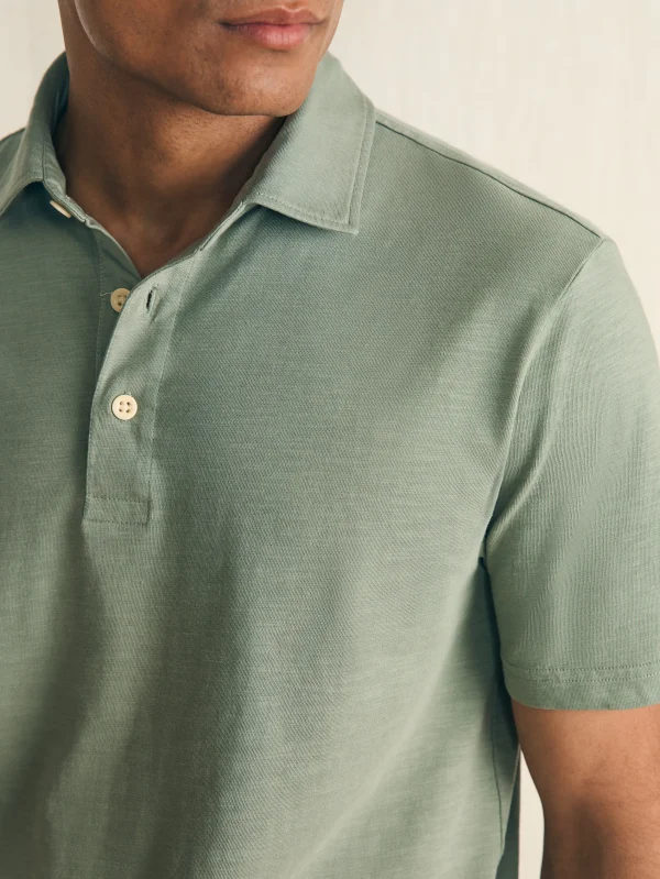 Sunwashed T-Shirt Polo - Faded Sage